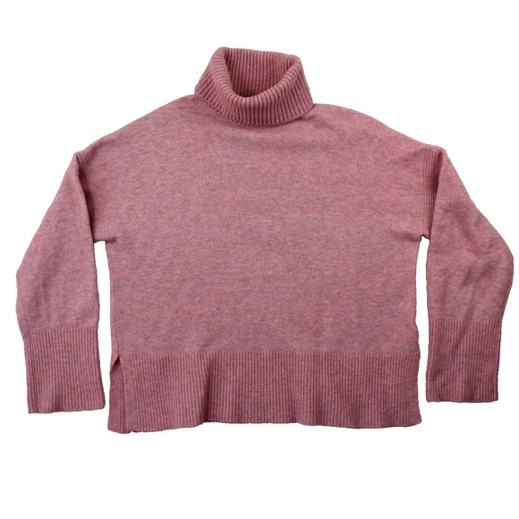 J Crew Sweater Alpaca Wool Womens Small Pink Soft Preppy Boxy Minimalist Cottage - Picture 1 of 5